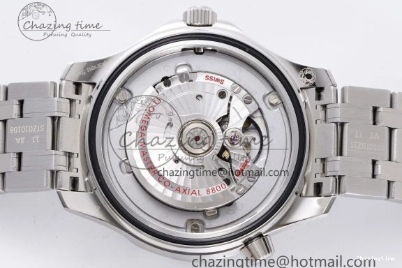 0310 Affordable Seamaster Diver 300M ZF 1:1 Best Edition Blue Ceramic Gray Dial on SS Bracelet A 7734